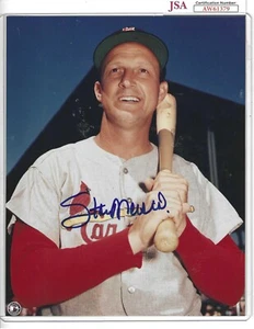 Stan Musial St Louis Cardinal Baseball Autographed 8x10 Color Photo JSA COA - Picture 1 of 1