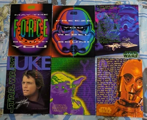 Konvolut 6 Star Wars Mead Ordner - ungelocht - 1996 - Luke, C3PO, Yoda, etc... - Bild 1 von 5