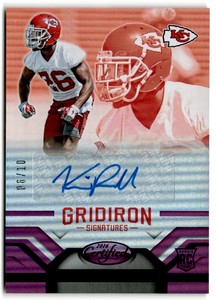 2016 Panini Certified Gridiron Signatures Purple KeiVarae Russell RC Auto 6/10