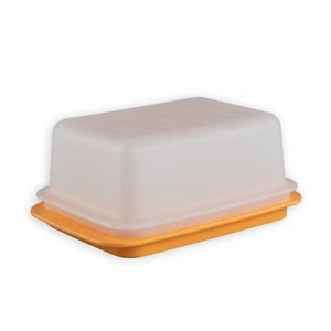 TUPPERWARE 1x C21 Butterschatz Butterdose, WEISS/ORANGE - Bild 1 von 1