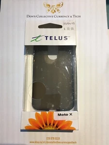 Telus Branded Gelskin Case For Moto X - Black - Afbeelding 1 van 2