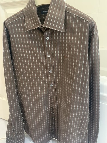 Camicia abito da uomo Burberry maniche lunghe molto moderno 15 38