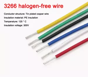 UL3266 16AWG-30AWG Tinned Copper Wire Low Smoke Halogen-Free Irradiated Wire - Picture 1 of 10