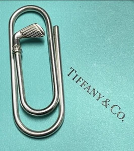 Tiffany & Co Geldklammer Sterlingsilber Golfschläger Rechnung Geldhalter 0,925 - Bild 1 von 4