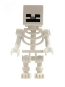 Lego Minecraft Skeleton with Cube Skull - Picture 1 of 1