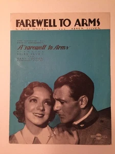 Farewell To Arms spartiti film Helen Hayes Gary Cooper 1933 - Foto 1 di 6