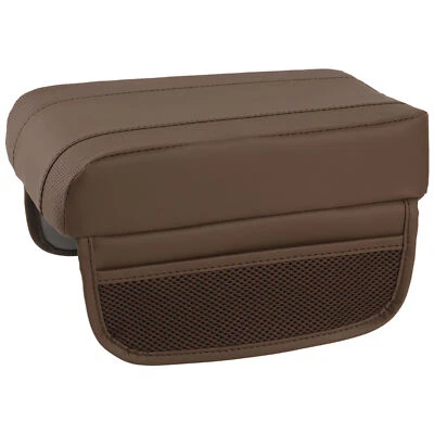 Brown Car Center Console Armrest Box Cushion Cover Pad Mat Protector Accessories Foto 1 de 4
