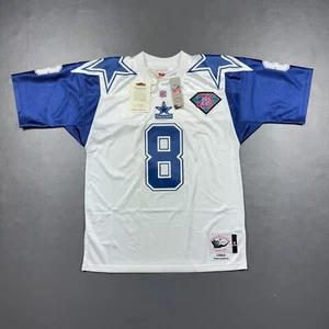 100% Authentic Troy Aikman Mitchell & Ness 1994 Cowboys Jersey Size 44 L Mens - Picture 1 of 6