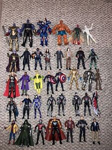Marvel Legends Lot Of 36 Figures Thanos Loki Star-Lord Spider-Man Thor Vision