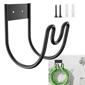 Garden Storage Hook Rack Hose Holder Outdoor Wall Mount Hanger Hanging Hooks - Picture 1 of 11
