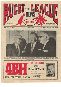 1971 Queensland City v Qld Country programme 15/5/1971 - Picture 1 of 1