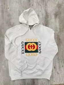 Gucci Hoodie Sweatshirt Color White Size M Regular - Picture 1 of 5