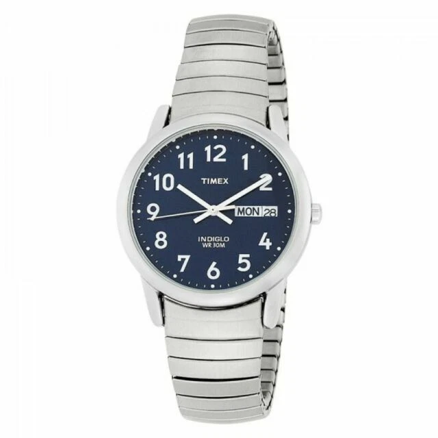Timex T20031 35 mm Blue Mens Blue Case Silver Casual Watch