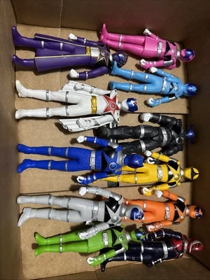 Lote de figuras de vinilo Uchū Sentai Kyuranger de 6 pulgadas Foto 1 de 4