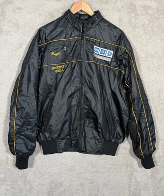 Chaqueta de carreras vintage PR Motion para hombre negra talla XL GM Foto 1 de 4