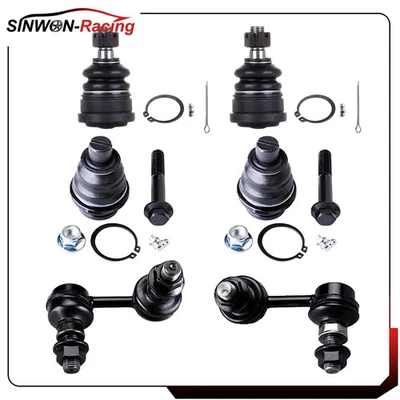 Set of 6 Front Sway Bar Link Ball Joint Kit For 2005-2016 Nissan Frontier - Image 1 of 4