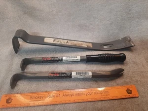  SEARS/CRAFTSMAN Heavy Duty Pry Bar ,Nail Puller Lot Of 3 USA 9_6591 -6595,_6598 - Picture 1 of 24