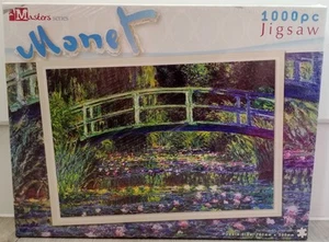 RMS Masters Monet 1000 Piece Jigsaw Puzzle The Water-Lily Pond 700mm X 500mm NEW - Picture 1 of 12