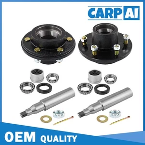 6 Lug Trailer Idler Hub 6 on 5.5 and Round Spindle #42 For 5200 6000 7000 lbs - Picture 1 of 16