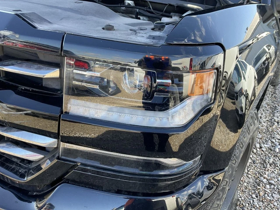 Driver Headlight Chrome Bezel LED Fits 16-18 SILVERADO 1500 PICKUP 4540355 - Image 1 of 1