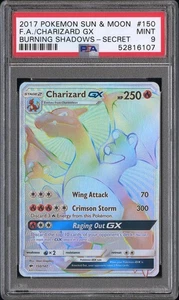 Pokémon Sun & Moon Burning Shadows #150 2017 Charizard Gx PSA 9 - Imagen 1 de 2