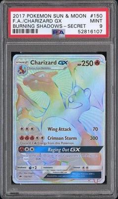 2017 Pokemon Sun & Moon Burning Shadows #150 Charizard Gx PSA 9 - Image 1 of 2