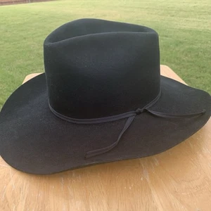 De Colección Resistol Negro Western 4X Castor Largo Ovalado Autoconformable Sombrero de Vaquero 7 BONITO - Imagen 1 de 24