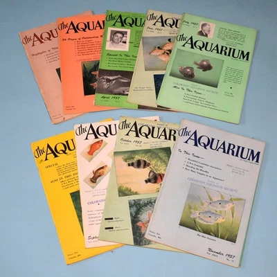 The AQUARIUM magazine collectable 1957, missing March & May, Good Condition Foto 1 de 2