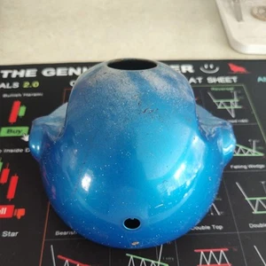 1972 Honda SL175 hm-14m-s) blue metal headlight bucket - Picture 1 of 7