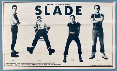 SLADE 1969 original UK ADVERT Wild Winds Are Blowing Fontana TF 1056 - Image 1 of 3
