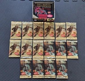 1993 Skybox Marvel Masterpieces ungeöffnete Packung 16 Stück mit Box - Bild 1 von 7
