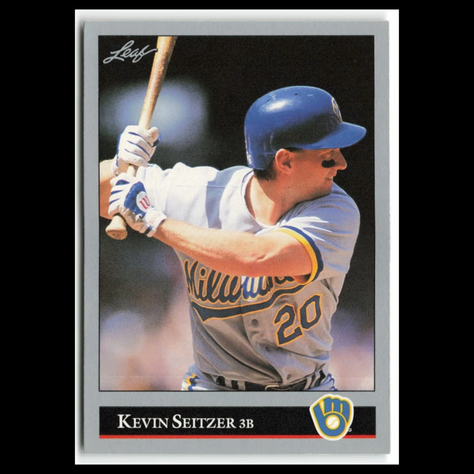 Kevin Seitzer #399 1992 Leaf Milwaukee Brewers Baseball Card MLB NM - Image 1 of 3
