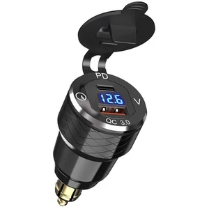 Presa DIN a USB C PD per Moto BMW Doppio USB Adattatore Spina DIN Presa - Foto 1 di 7