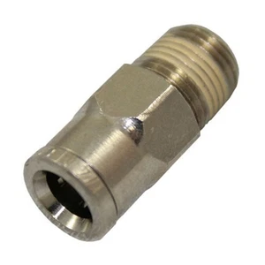 Paintball Macroline Fitting - Straight - Nickel - Picture 1 of 1