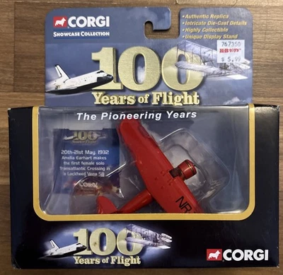 100 лет полета Corgi Pioneer Years AMELIA EARHART Lockheed Vega САМОЛЕТ - Изображение 1 из 4