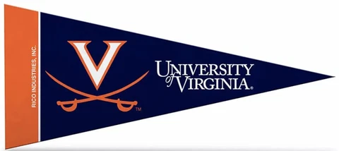 University of Virginia Mini Pennants, 4" x 9" - Licensed by Rico - Made In USA Cover