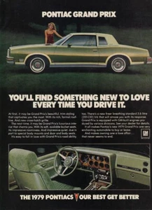1979 Pontiac Grand Prix Car vintage 1-page MAGAZINE AD - Picture 1 of 1