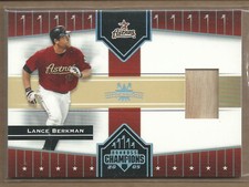 2005 Donruss Champions Impressions Material Card #154 Lance Berkman Bat 