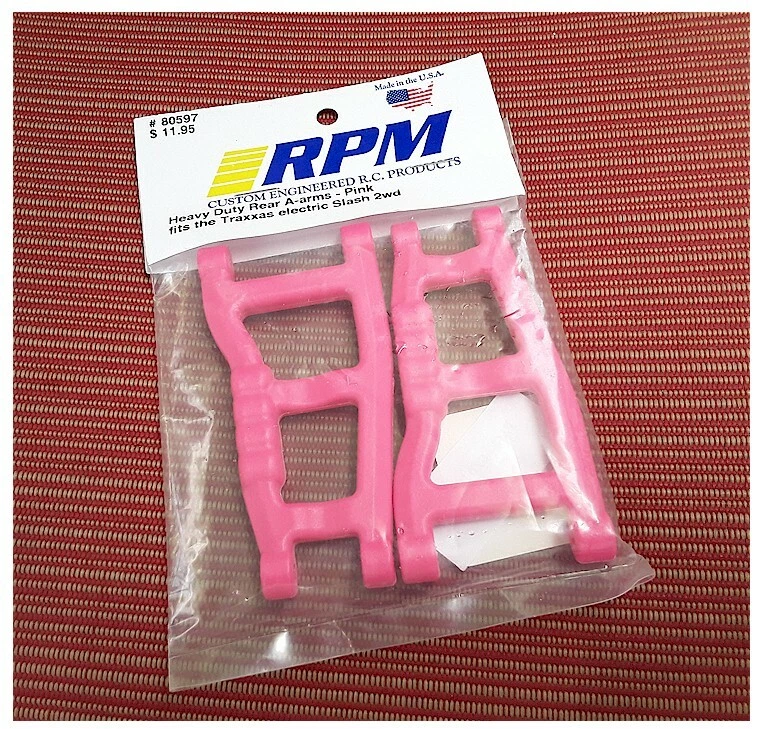 RPM 80597 Rear A-arms Pink Traxxas Slash 2wd - Image 1 of 1