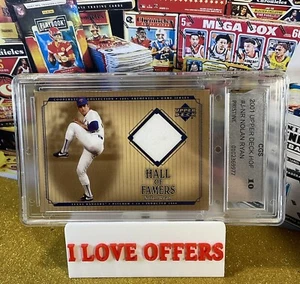 2001 UD SP NOLAN RYAN JERSEY HALL OF FAME EDITION RELIC C STORE MORE CGS 10 READ - Picture 1 of 6