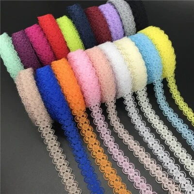 Lace Ribbon Embroidered Net Trim Sewing Diy Fabric Decoration 10yards Cord Bilat - Image 1 of 4
