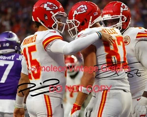 Patrick Mahomes Travis Kelce Signed 8x10 Photo REPRINT Kansas City Chiefs RP 6 - Picture 1 of 1