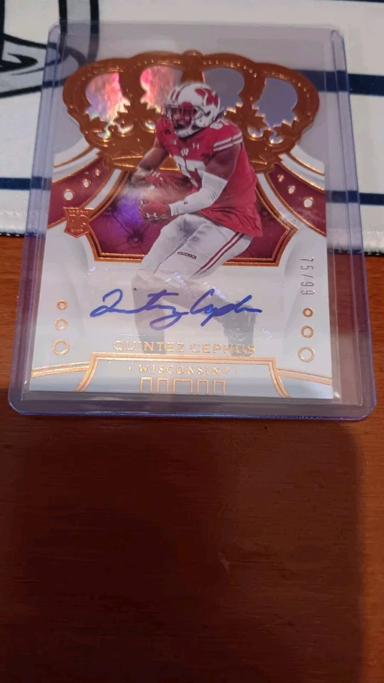 2020 Panini  Crown Royale Draft Picks Holo Signatures Quintez Cephus RC - Image 1 of 1