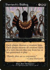 Patriarch's Bidding Onslaught PLD Black Rare MAGIC GATHERING CARD ABUGames