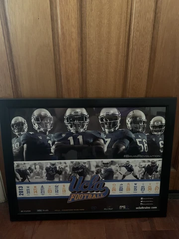 2013 UCLA football Bruins revolution signed #11 Poster Framed Cover