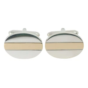 TIFFANY&Co. Oval cuffs Silver925/K18 yellow gold mens - Picture 1 of 6