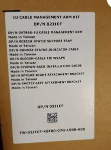 kit de gestion de cable Dell 02J1CF - cable management arm kit 1U - Photo 1/2