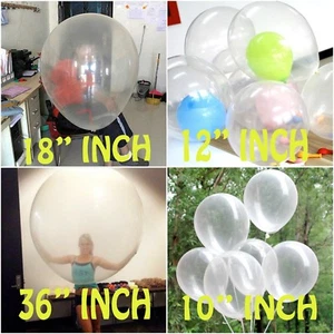 GLOBOS DE FIESTA - TRANSPARENTES (TRANSPARENTES) - 10""/12"" DE LÁTEX PREMIUM FIESTA CUMPLEAÑOS - Imagen 1 de 1