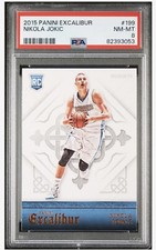 2015-16 Panini Excalibur  NIKOLA JOKIC Rookies #199 RC - PSA 8