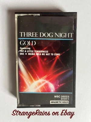 Three Dog Night - GOLD - Cassette Tape - PLAY TESTED / SOUNDS GREAT - Image 1 of 4